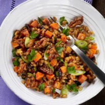 Chipotle and Toasted Walnut Wheat Berry Salad
