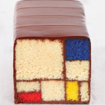 The cake that looks like a Mondrian painting