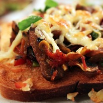 Mushroom Masala Toast