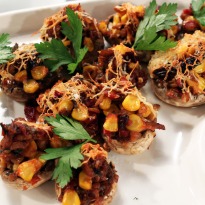 Stuffed Masala Mushrooms