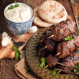 Arbi Kofta with Mint Yoghurt Dip