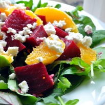 Roast Beet, Feta and Cucumber Salad