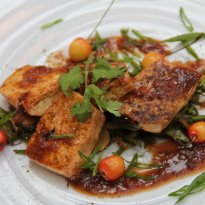 Char Siu Paneer Crusted with Peepli Peppers Recipe