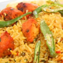 Spicy Indian Rice with Chicken (Biryani)