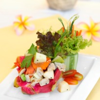 Oriental Dragon Fruit Salad