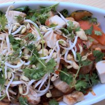 Eggless Noodles with Red Chillies and Tamarind 