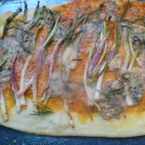 Flatbread with Spring Onions