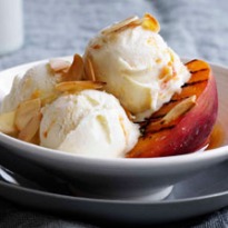 Grilled Peaches with Bourbon Butter Sauce