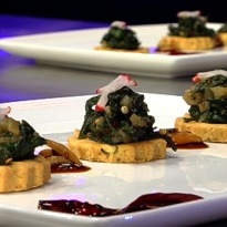 Zeera Aloo Palak With Lasan Chutney