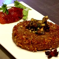 Keema Kaleji Ki Tikki and Khubani Ki Chutney