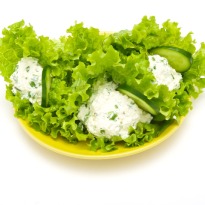 Lettuce Wrapped Cottage Cheese  Recipe