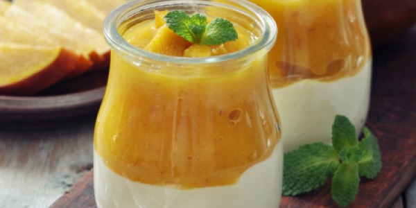 Tofu Mango Mousse Pudding