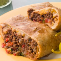 Burritos with Minced Meat Filling