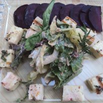Mixed Lettuce Salad with Grilled Haloumi Mixed Lettuce Salad with Grilled Haloumi