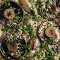 Nigel Slater's midweek dinner: Baked mushroom rice