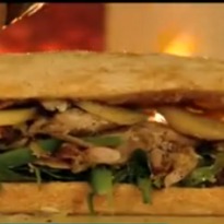 Panini with Leftover Chicken