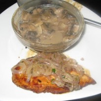 Peri Peri Chicken with Mushroom Sauce