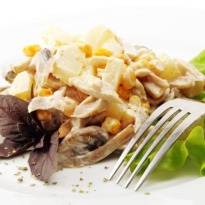 Pineapple, Cheese and Ham Salad