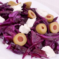 Red Cabbage and Coriander Salad  