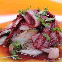 Mulberry Glazed Chinese Cabbage, Bok Choy And Red Radish  Recipe