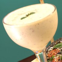Soy, Custard Apple and Peach Milkshake Soy, Custard Apple and Peach Milkshake