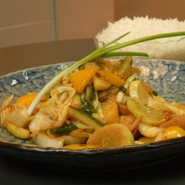 Stir Fried Veggies in a Guillan Chilli Sauce Recipe
