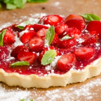 Strawberry Flan Strawberry Flan