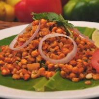 Sweet Corn Chaat with Peanuts