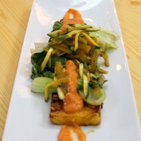 Teriyaki Pineapple with Raw Mango Slaw
