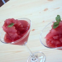 Watermelon And Musk Melon Granita