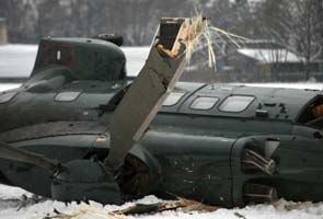 Two helicopters collide at Berlin stadium, one dead 