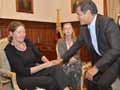 Julian Assange's mother meets Ecuador leader