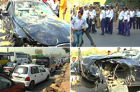 Senior citizen run over by speeding BMW in Delhi