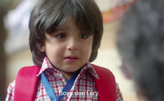 Don't Tell Your Son That 'Boys Don't Cry,' Tell Him This Instead