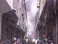 Fire at a cloth manufacturing unit in Delhi