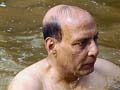 At Kumbh, Rajnath Singh says BJP committed to Ram temple 
