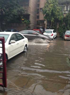 Delhi's 'Winter Rain'. Courtesy: NDTV