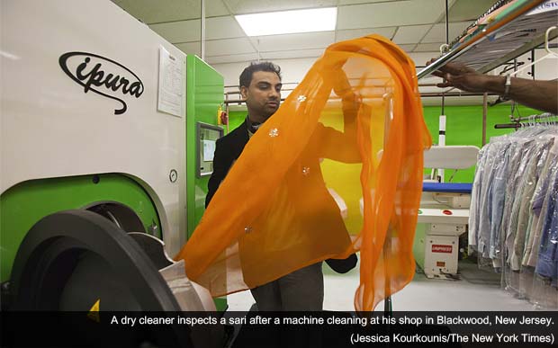 A strip of cloth that makes dry cleaners shudder