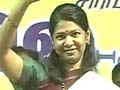 Kanimozhi's first public meet after release from Tihar