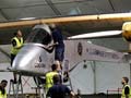 Solar plane sets distance record on US tour