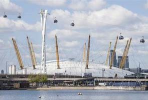 Urban cable car takes flight over London's Thames
