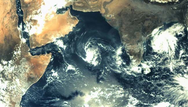 Cyclone Helen photographed by newly-launched satellite Mangalyaan