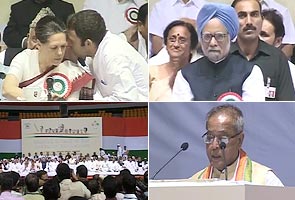 Rahul Gandhi makes an unscheduled speech at the AICC session