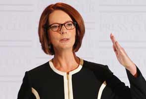 Teary Australia PM Julia Gillard's election campaign off to rocky start