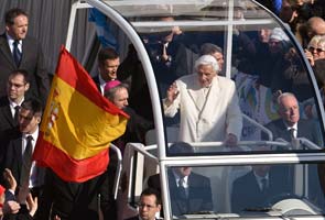 In emotional farewell pope says he resigned for good of Church