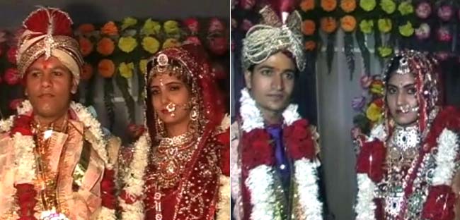 Damini and Chanchal got a special wedding present of 12 saplings each.