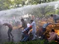 BJP workers demand PM's resignation, clash with Delhi Police
