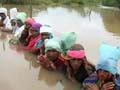 A protest, standing in water, for 14 days