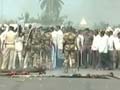 Sugarcane farmers' agitation turns violent in Maharashtra again; police jeep torched, buses damaged