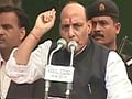 BJP leaders, including Rajnath Singh, detained while protesting against Home Minister, then released
